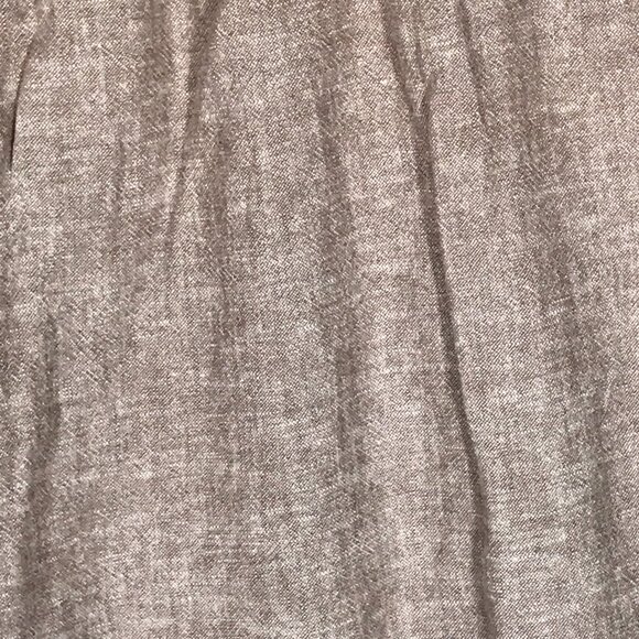 Sigrid Olsen Women's Medium Brown Linen Blend Wide Leg Casual Pants - Picture 7 of 9